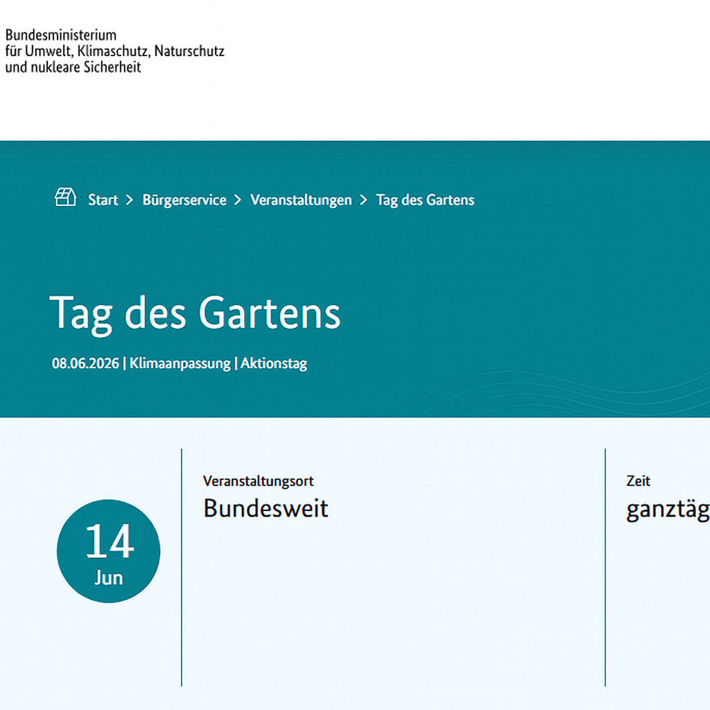 Tag des gartens